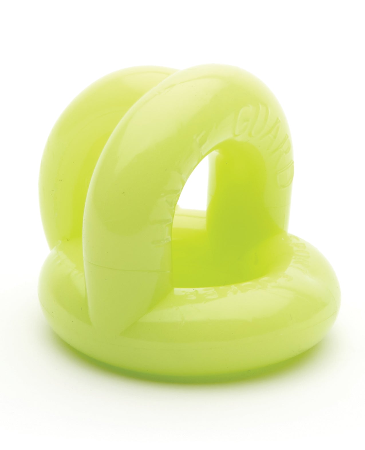 Sport Fucker Half Guard Glow Silicone Penis Ring with Nut Splitter
