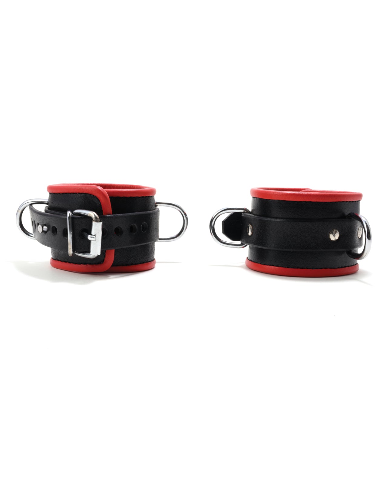 665 Bondage Ankle Restraint Padded Leather Nickel-Plated Hardware for Secure Comfortable Restraint
