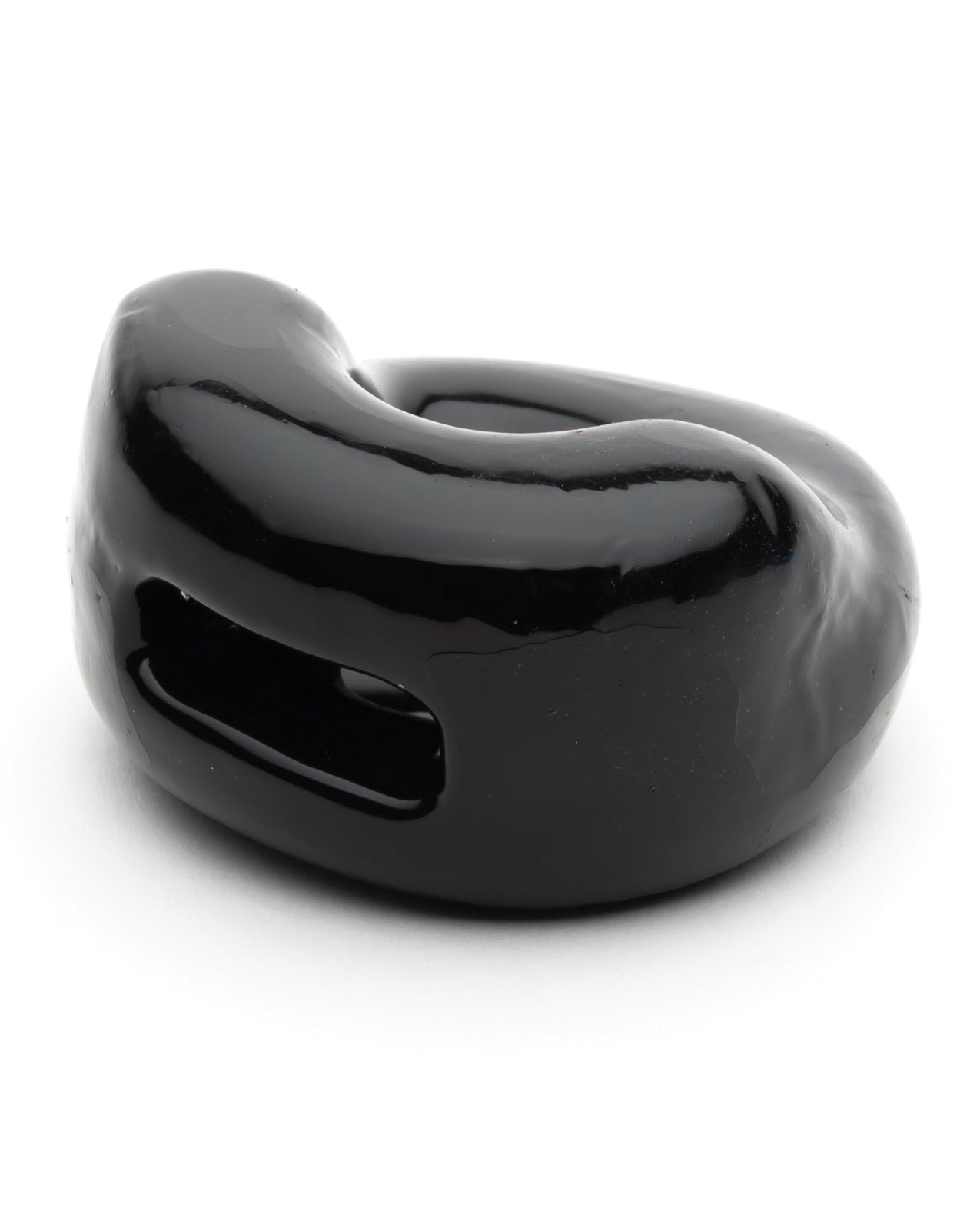 Sport Fucker Half Pipe Black Penis Enhancement Ring with Bulge-Boosting Design