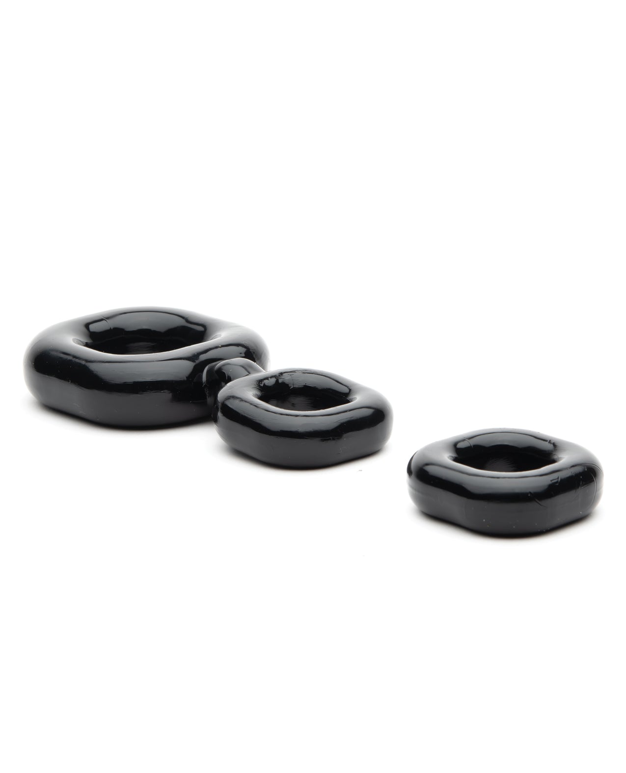 Sport Fucker Boner Kit Black – Stretchable Cockring and Ball Stretcher Set