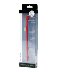 Sport Fucker Bondage Restraints Red Silicone Urethral Sound Plug with Hollow Core for Safe Urethral Stimulation