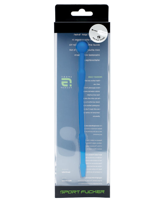Sport Fucker Blue Silicone Piss Play Sound with Hollow Shaft