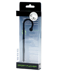 Sport Fucker Urethral Plug Black Silicone Ridged Handle for Enhanced Urethral Stimulation