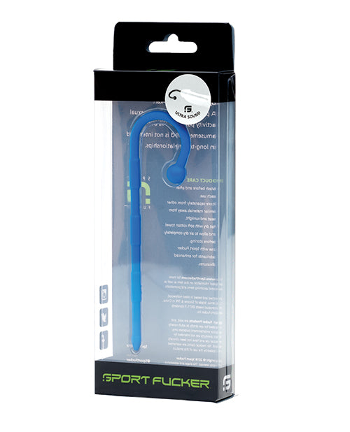 Sport Fucker Silicone Urethral Plug with Curved Handle and Raised Ridges for Medical-Grade Safe Sounding