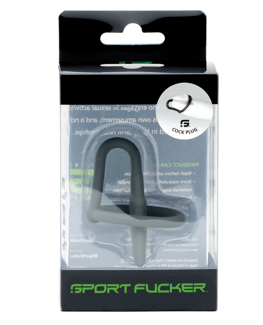 Sport Fucker Medical Grade Silicone Cock Plug with Secure Glans Ring