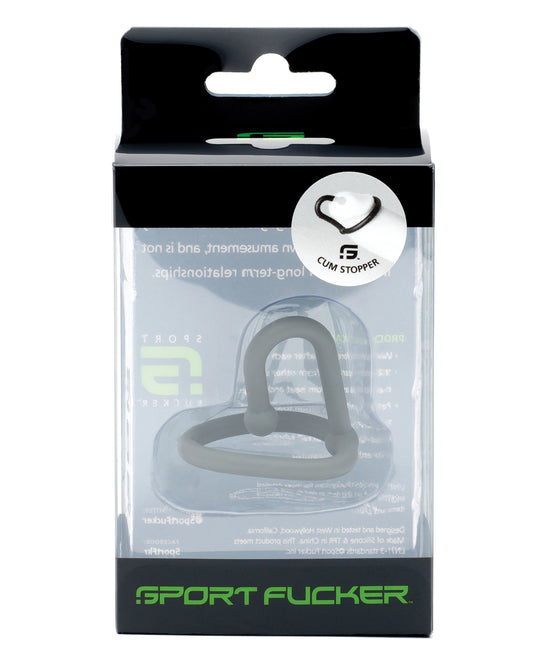 Cum Stopper Metal Glans Ring with Silicone Stretch by Sport Fucker