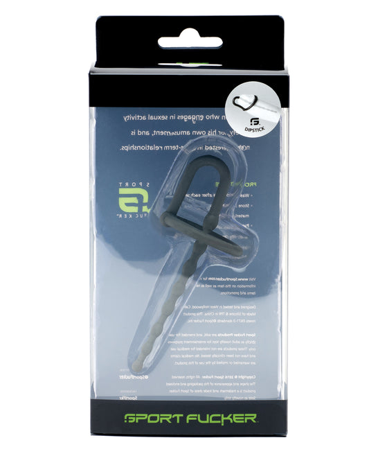 Sport Fucker Dipstick Silicone Urethral Sound with Ergonomic Glans Ring