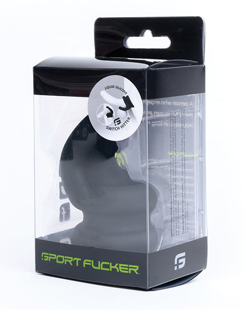 Sport Fucker Penis Enhancement Black Silicone Cock Ring Stretchable Ball Stretcher for Versatile Wear