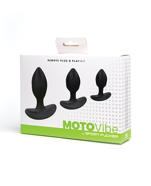 Sport Fucker Anal Products MotoVibe Plug N Play Kit Remote Vibrating Plug Non-Vibrating Set for Anal Training