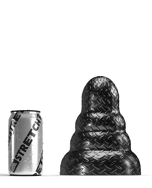 Stretch'R Tripole Butt Plug in Soft Vinyl - Medium Black