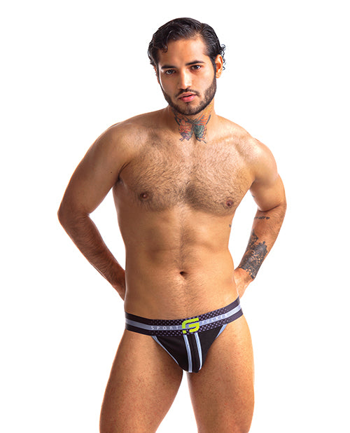 Sport Fucker Jersey Jock - S Black/Green