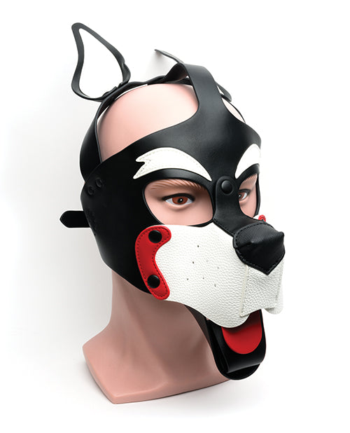 665 Bondage Hood Supple PU Material Premium Alloy Hardware for Fetish Puppy Play Roleplay