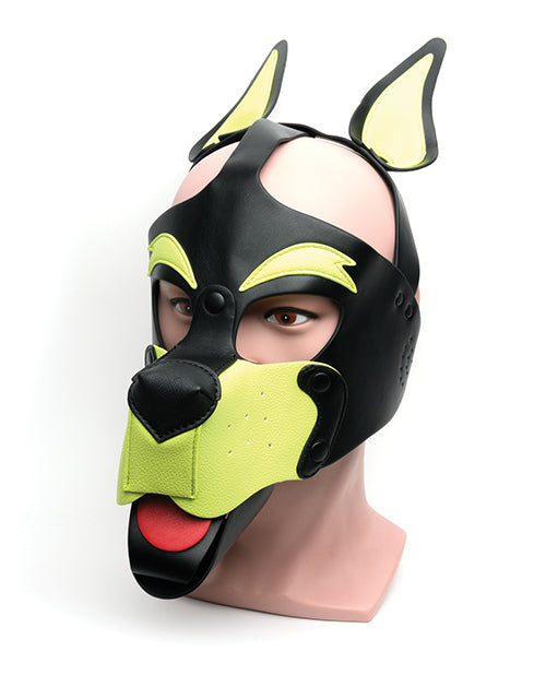 665 Bondage Blindfolds & Restraints Puppy Play Hood with PU Material and Alloy Hardware for Puppy Play Roleplay