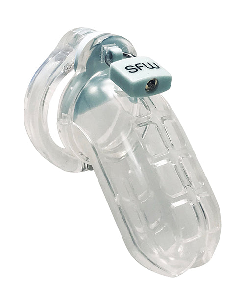 World Cage Male Chastity Kit ABS Plastic with Silicone Security Shield for Safe Long-Term Restraint