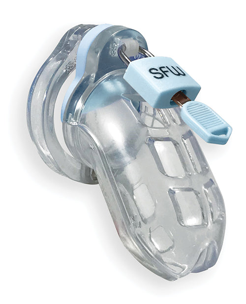 World Cage Male Chastity Device ABS Plastic Security Shield Vented Design for Long-Term Comfort
