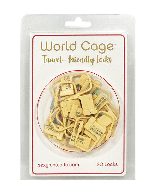 World Cage Plastic Locks Travel-Friendly Individually Numbered Secure Design for Chastity Devices Privacy