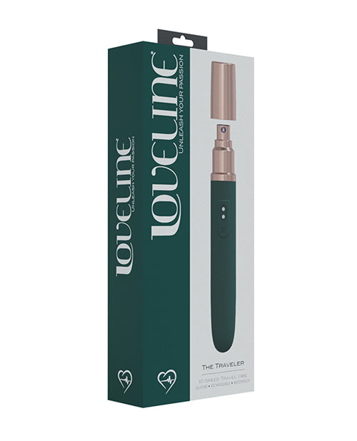 Love Line Traveler Vibrator with 10 Modes and Silky Smooth Finish for Discreet Clitoral and G-Spot Pleasure
