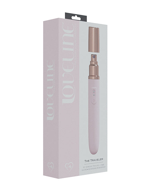 Love Line Vibrator Pink Compact Whisper Quiet 10 Modes for Travel-Friendly Intimate Pleasure