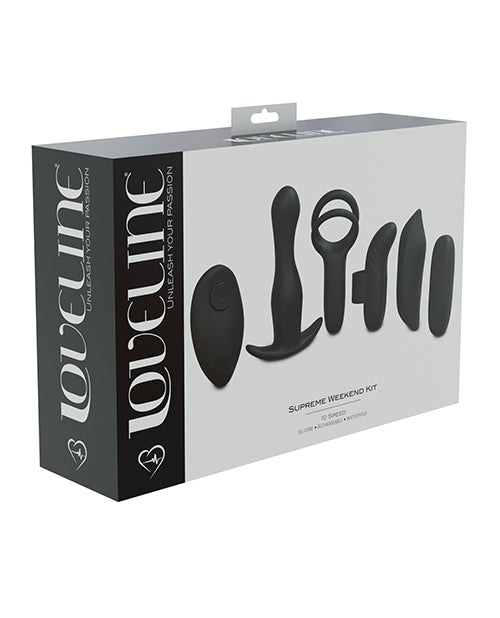 Love Line Stimulators Supreme Weekend Kit Magnetic Rechargeable Silicone Sleeves for Intense Sensations