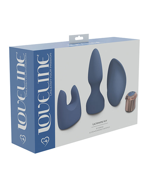 Love Line Stimulator Kit Quiet Rechargeable Bullet Interchangeable Silicone Sleeves for Custom Intimate Stimulation