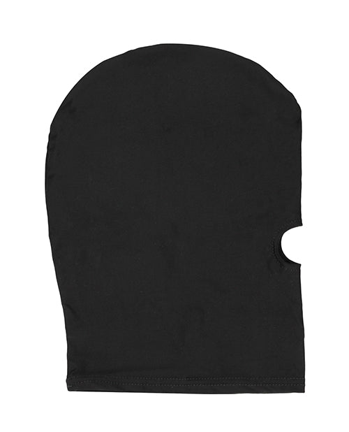 Black Stretchable Submission Mask with Rear Zipper and Breathable Fabric