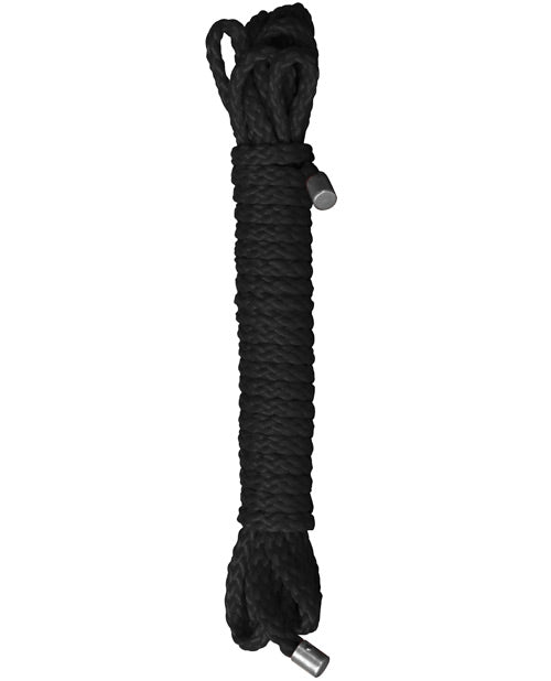 Black Nylon Kinbaku Rope Restraint – 10m Shibari Bondage Accessory