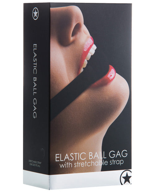 Ouch Bondage Restraint Elastic Ball Gag Adjustable Stretch Strap for Comfortable BDSM Play