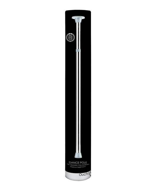 Ouch Dance Pole Silver Adjustable Fitness Position Aid for Home Entertainment and Pole Dancing