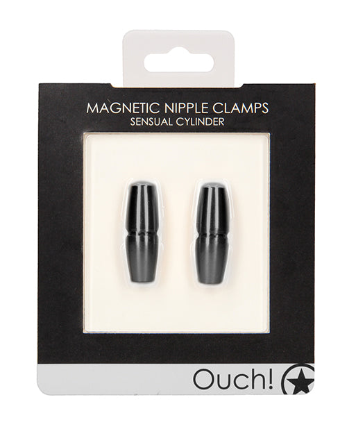 Ouch Bondage Nipple Clamps Magnetic Aluminum Adjustable Pressure for Sensation and BDSM Play