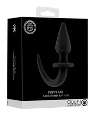 Ouch Anal Products Puppy Play Tail Butt Plug with Easy-Release Base and Realistic Tail for Pet Play Exploration