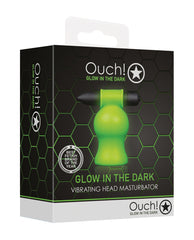 Shots Ouch Vibrating Head Masturbator - Glow in the Dark