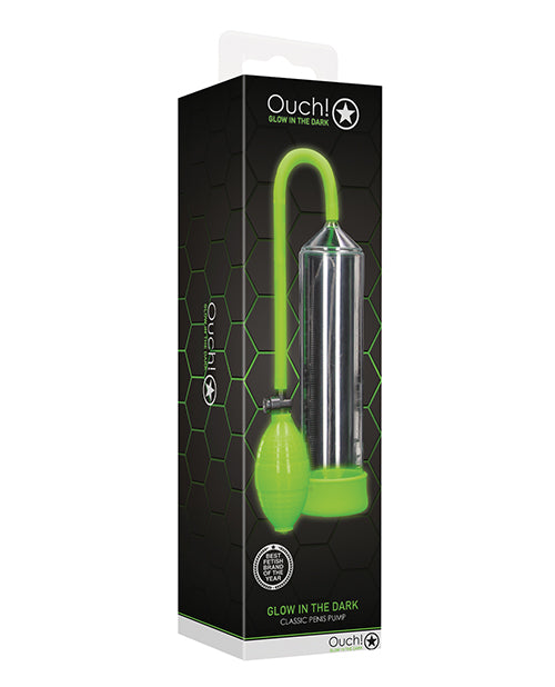 Ouch Penis Enhancement Pump Glow-in-the-dark Fluorescent Detailing for Effective Intimate Enhancement