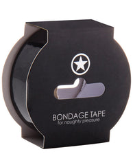 Ouch Bondage Tape Black Non-Stick PVC Restraint for Safe Sensual Play