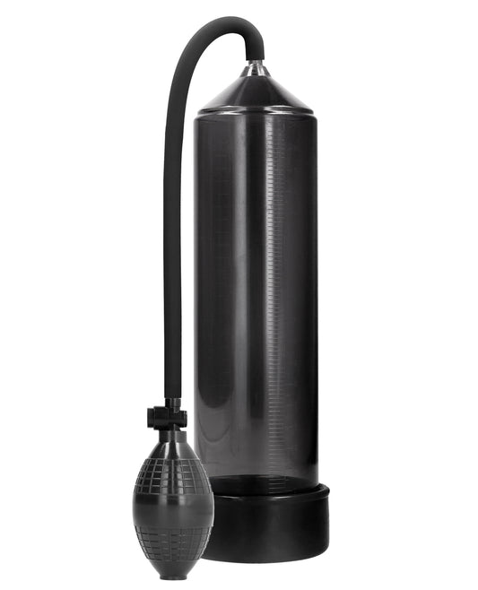 Pumped Classic Penis Pump in Black with Silicone Sleeve and Handheld Operation