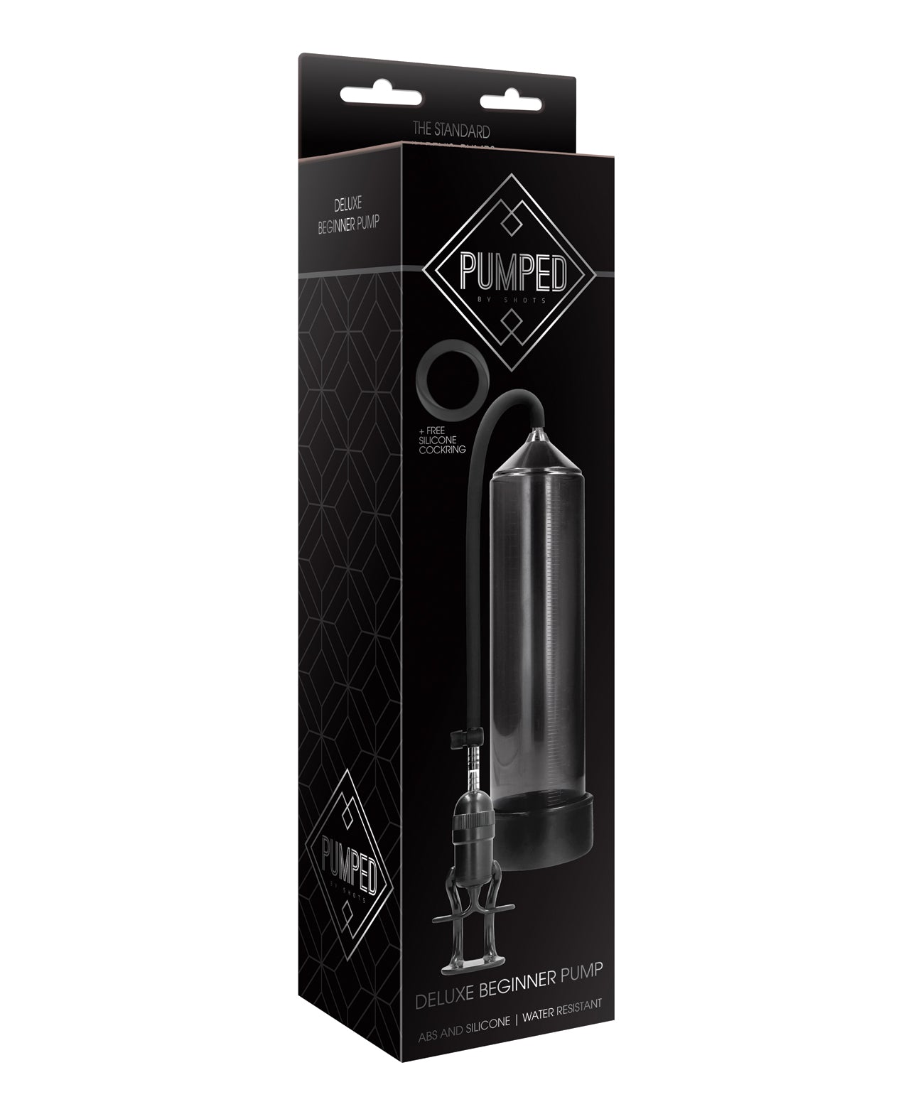 Pumped Penis Enhancement Pump Black Silicone Sleeve Transparent Cylinder for Instant Results