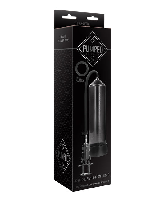 Pumped Penis Enhancement Pump Black Silicone Sleeve Transparent Cylinder for Instant Results