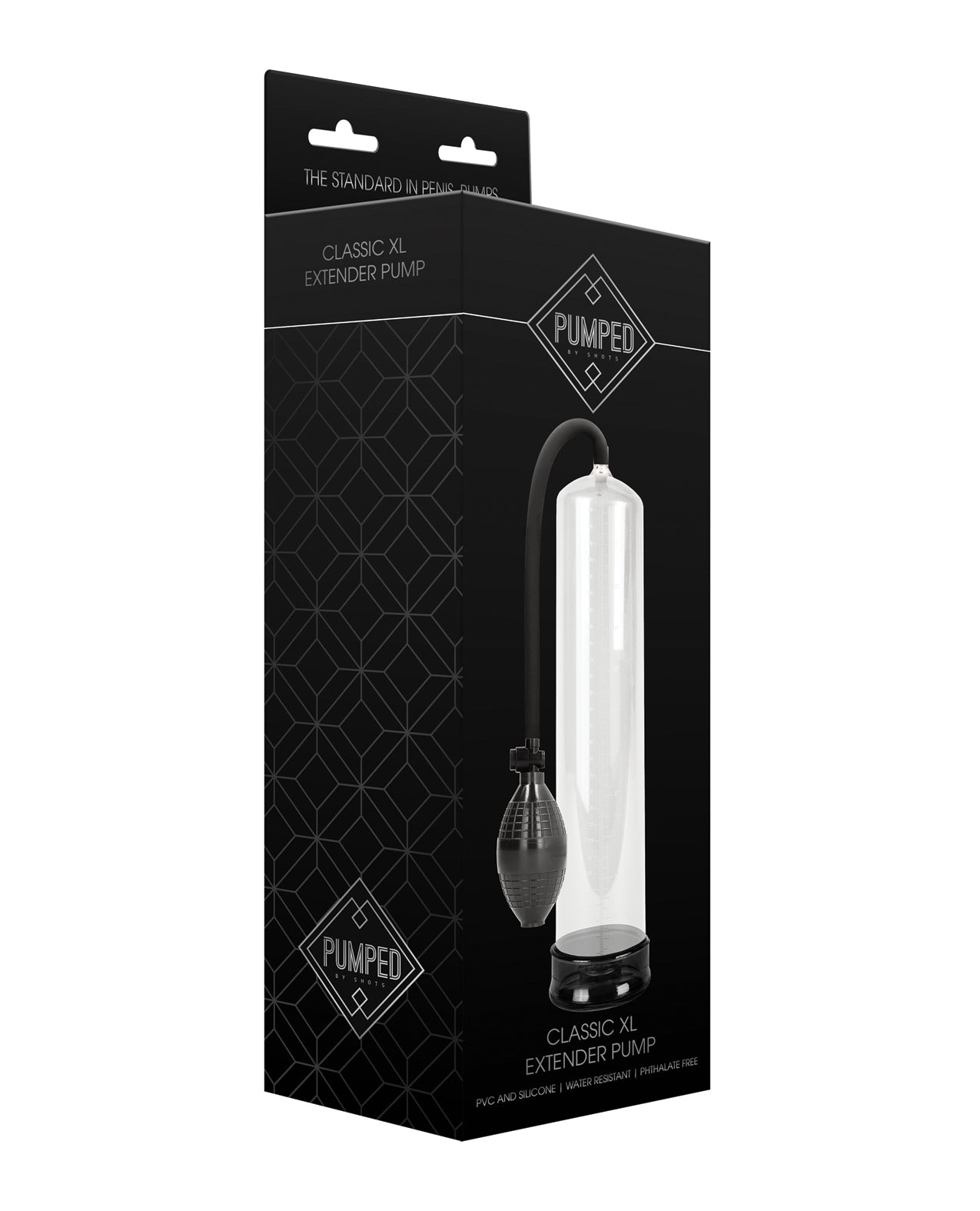 Pumped Penis Enhancement Pump Transparent Extra-Long Cylinder Silicone Sleeve for Effective Enlargement