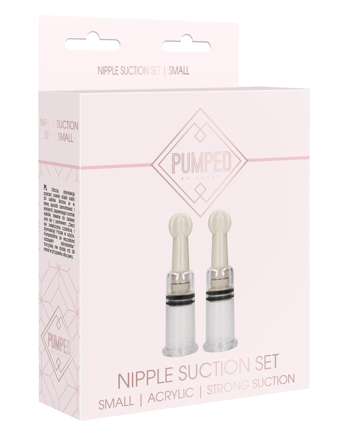 Pumped Nipple Suction Stimulators Small Clear with Twist Function for Heightened Nipple Sensitivity and Solo or Partner Play