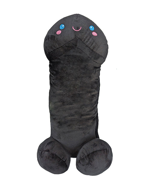 Shots Penis Plushie Soft Black Novelty Toy with Cushioned Fabric for Humorous Gift Giving