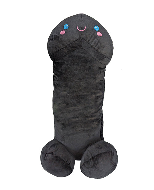 Shots penis plushie soft black 39.4 inch novelty pillow with cotton and polyester fabric for playful gifting and decor