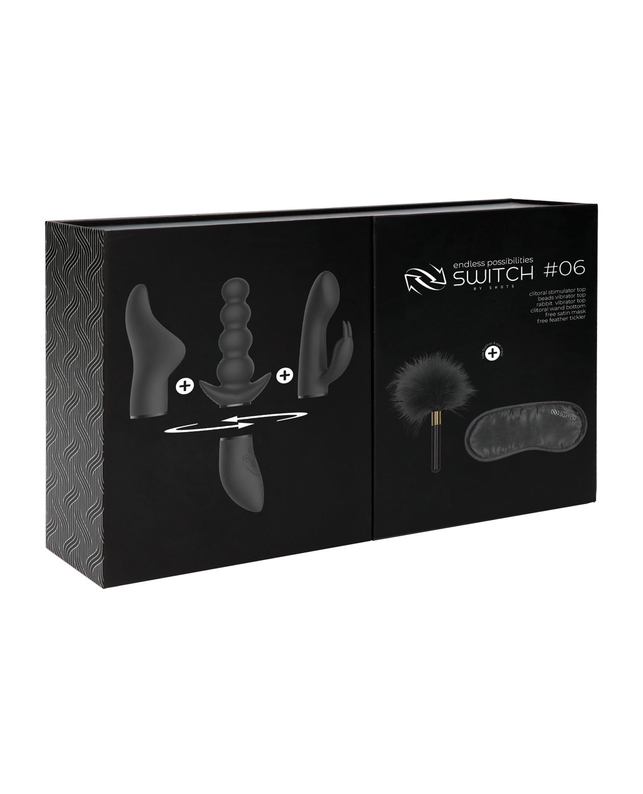 Switch Vibrator Kit with Interchangeable Silicone Attachments and Quiet Motor for Versatile Intimate Stimulation