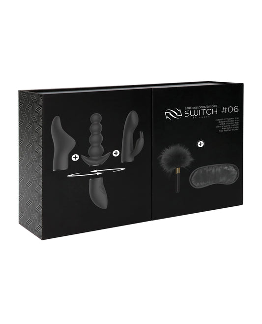 Switch Vibrator Kit with Interchangeable Silicone Attachments and Quiet Motor for Versatile Intimate Stimulation