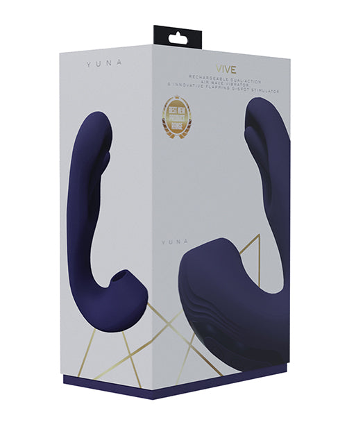Vive Stimulator Dual Action Airwave Vibrator with Flapping Tongue and Suction for Intense Dual Stimulation