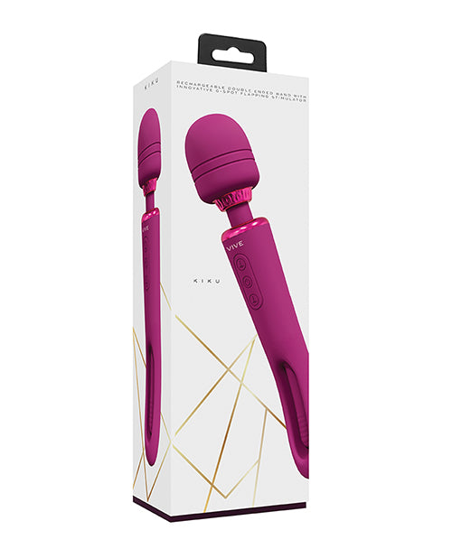Vive Vibrator Double-Ended Flapping Tongue Wand with USB Rechargeable Design for Custom Intimate Pleasure