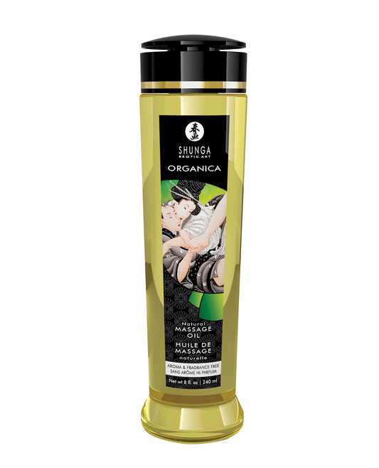 Shunga Massage Oil Natural Organic Kissable Formula with Skin Nourishing Oils for Sensual Relaxation