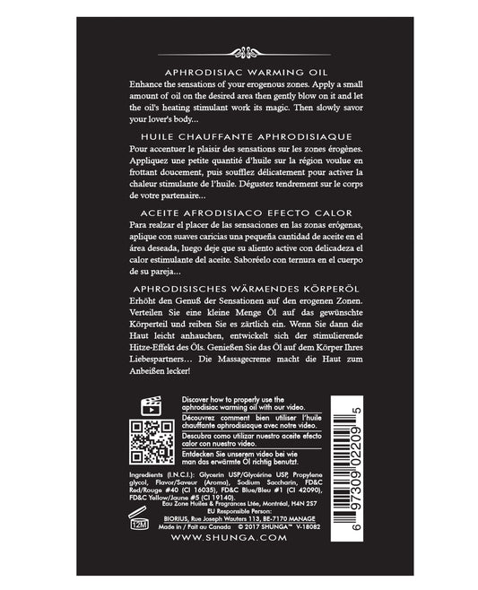 Intoxicating Chocolate Warming Oil for Sensual Massage – Edible Body Product