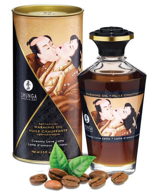 Shunga Creamy Love Latte Edible Warming Oil for Sensual Massage 3.5oz