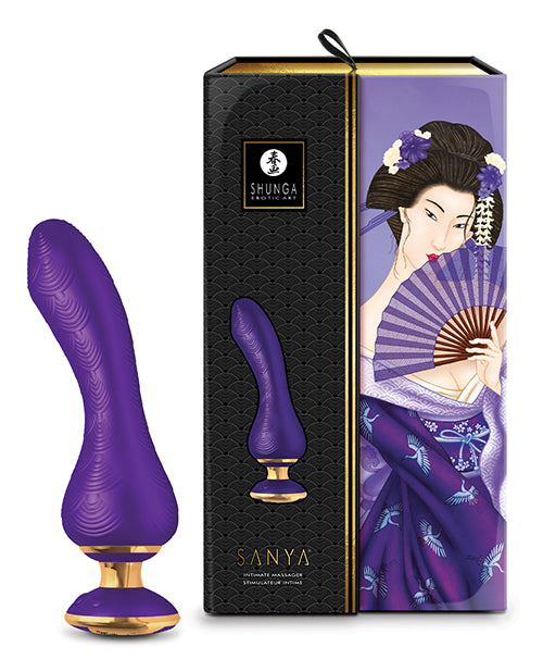 Shunga Vibrator Ergonomic Sanya Massager Flexible Soft Design for Intimate Pleasure