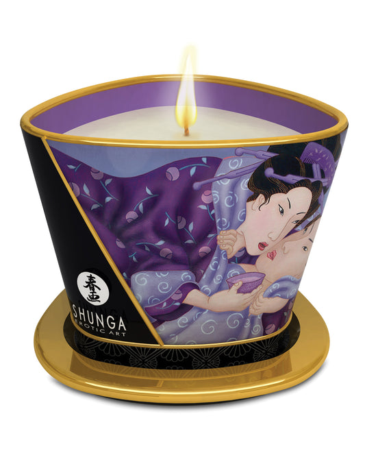 Shunga Setting The Mood Soy-Based Massage Candle Exotic Fruits Scent and Natural Oils for Intimate Massage