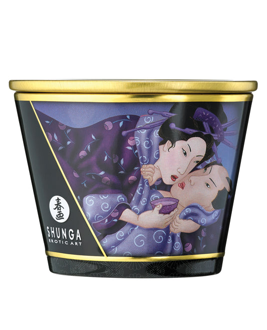 Soy-Based Massage Candle with Exotic Fruits Scent and Skin-Softening Oils